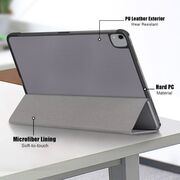Husa pentru iPad Pro 12.9 2022, 2021, 2020 tip stad, cu functie wake-up/sleep, negru