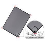 Husa pentru iPad Pro 12.9 2022, 2021, 2020 tip stad, cu functie wake-up/sleep, negru