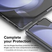Set folii de protectie pentru Samsung Galaxy Z Fold 5 Ringke - dual easy full (2 pack), clear