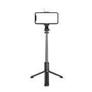Selfie stick Bluetooth, trepied stabil cu LED Techsuit Q02S, 104cm