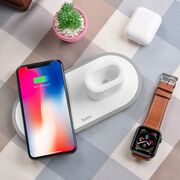 Statie de incarcare wireless Charging Station Wisdom 3 in 1 (CW21) - Phone, Apple Watch, AirPods, 2A, 10W, alb