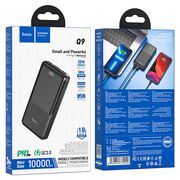 Baterie externa telefon, power bank USB, Type-C, Lightning, Digital Display, Fast Charging, QC3.0, PD20W, 2A, 10000mAh Hoco Q9, PD20W