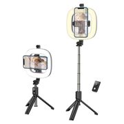 Selfie stick trepied, ring light, suport GoPro Hoco LV03 Plus