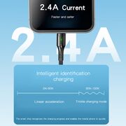 Cablu de date Lightning pentru iPhone Yesido CA97, 2.4A, 1.2m