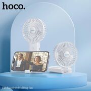 Mini ventilator portabil de birou cu suport telefon Hoco F15