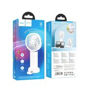 Mini ventilator portabil de birou cu suport telefon Hoco F15