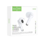 Casti true wireless Bluetooth cu microfon Hoco EW34, alb