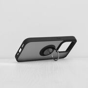 Husa iPhone 15 Pro Techsuit Glinth cu inel suport stand magnetic, negru