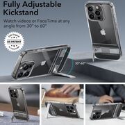Husa iPhone 15 Pro ESR Air Shield Boost Kickstand, transparenta