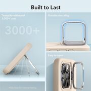 Husa iPhone 15 Pro Max ESR Cloud Soft HaloLock Kickstand, crem