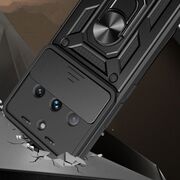 Husa pentru REALME 11 PRO 5G / 11 PRO+ PLUS 5G cu inel Ring Armor Kickstand Tough, protectie camera (negru)