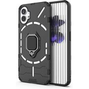 Husa pentru Nothing Phone 2 cu inel Armor Kickstand Tough Rugged Cover (negru)