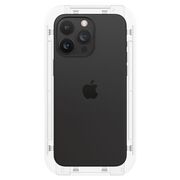 Folie iPhone 15 Pro Spigen Glas.tR EZ Fit, negru