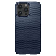 Husa iPhone 15 Pro Spigen Liquid Air, bleumarin