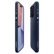 Husa iPhone 15 Pro Spigen Liquid Air, bleumarin