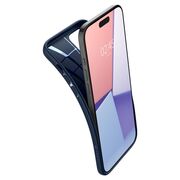 Husa iPhone 15 Pro Max Spigen Liquid Air, bleumarin