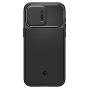 Husa iPhone 15 Pro Spigen Optik Armor, negru