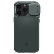 Husa iPhone 15 Pro Max Spigen Optik Armor, verde