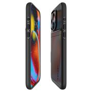 Husa iPhone 15 Pro Spigen Slim Armor CS, negru