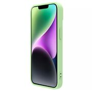 Husa iPhone 15 Plus Nillkin CamShield Silky MagSafe, verde