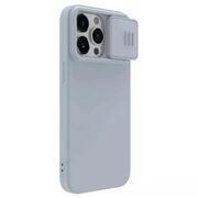 Husa iPhone 15 Pro Nillkin CamShield Silky MagSafe, albastru