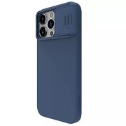 Husa iPhone 15 Pro Max Nillkin CamShield Silky MagSafe, albastru