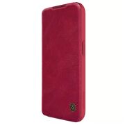 Husa iPhone 15 Pro Nillkin QIN Pro Leather, rosu