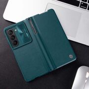 Husa Samsung Galaxy Z Fold 5 Nillkin QIN Pro Leather, verde