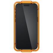 [Pachet 2x] Folie sticla iPhone 15 Spigen Glas.tR Align Master, negru