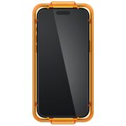 [Pachet 2x] Folie sticla iPhone 15 Spigen Glas.tR Align Master, negru