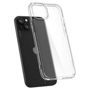 Husa iPhone 15 Spigen Ultra Hybrid, transparenta mata