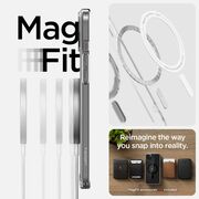 Husa iPhone 15 Spigen Ultra Hybrid MagSafe, transparent-negru