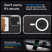 Husa iPhone 15 Pro Spigen Ultra Hybrid MagSafe, frost clear