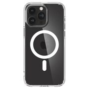 Husa iPhone 15 Pro Spigen Ultra Hybrid MagSafe, transparent - alb
