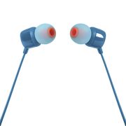 Casti audio cu fir, in-ear JBL T110, mufa Jack 3.5mm, albastru