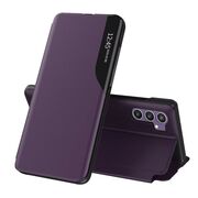 Husa pentru  Samsung Galaxy S23 FE tip carte, Smart View, mov