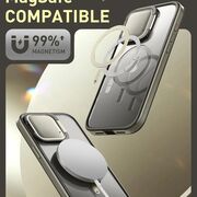 Pachet 360: Husa cu folie integrata iPhone 15 Pro Max i-Blason Shield MagSafe, gri