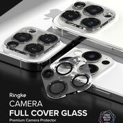[Pachet 2x] Folie sticla camera iPhone 15 Pro Max Ringke Camera Protector, transparenta
