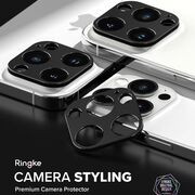 Protectie camera iPhone 15 Pro / 15 Pro Max Ringke Camera Styling, negru