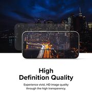Folie sticla iPhone 15 Ringke Cover Display Tempered Glass, negru
