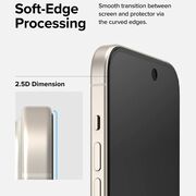 Folie sticla iPhone 15 Ringke Cover Display Tempered Glass, privacy