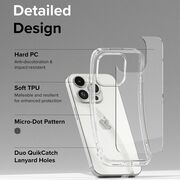 Husa iPhone 15 Pro Ringke Fusion, transparenta