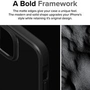 Husa iPhone 15 Ringke Fusion Bold, tranparent - negru