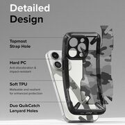 Husa iPhone 15 Pro Ringke Fusion X Design, camo black
