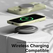 Husa iPhone 15 cu MagSafe Ringke Silicone Magnetic, sunny lime