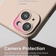Husa iPhone 15 Plus cu MagSafe Ringke Silicone Magnetic, pink sand