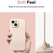 Husa iPhone 15 Plus cu MagSafe Ringke Silicone Magnetic, sunny lime