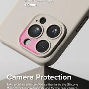 Husa iPhone 15 Pro cu MagSafe Ringke Silicone Magnetic, stone