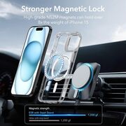 Husa iPhone 15 cu MagSafe ESR Classic Hybrid HaloLock Kickstand, transparenta