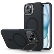 Husa iPhone 15 ESR Cloud Soft HaloLock Kickstand, negru